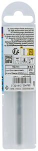 Foret métaux HSS-E5 TBX -Revêtu BLADE -DIN338 -h8 -Affûtage 4 faces Ø: 4.5 L: 80 TIVOLY - 11456140450