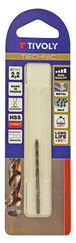 Foret métaux HSS-E5 cobalt -Revêtu GOLD -DIN338 -h8 -Pointe en croix -Gradué SLR Ø: 2.2 L: 53 TIVOLY - 11468520220
