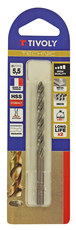 Foret métaux HSS-E5 cobalt -Revêtu GOLD -DIN338 -h8 -Pointe en croix -Gradué SLR Ø: 5.5 L: 93 TIVOLY - 11468520550