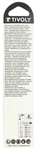 Foret métaux HSS-E5 cobalt -Revêtu GOLD -DIN338 -h8 -Pointe en croix -Gradué SLR Ø: 9 L: 125 TIVOLY - 11468520900