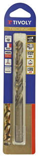 Foret métaux HSS-E5 cobalt -Revêtu GOLD -DIN338 -h8 -Pointe en croix -Gradué SLR Ø: 12 L: 151 TIVOLY - 11468521200