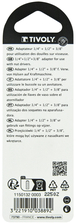 Lot de 3 porte-douilles Hexa 6.35 mm TIVOLY - 11501320003