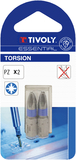 Embout de vissage -Torsion -Pour vis Pozidriv (Blister) N°: N3 / L: 25 TIVOLY - 11520220300