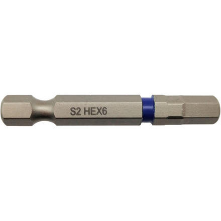 Embout de vissage -Torsion -Pour vis 6 pans (Blister) N°: 6 / L: 50 TIVOLY - 11520920600