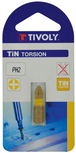 Embout de vissage -Torsion TiN -Pour vis Phillips (Blister) N°: N3 / L: 25 TIVOLY - 11522320300