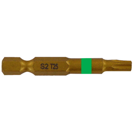Embout de vissage -Torsion TiN -Pour vis Torx (Blister) N°: N10-15-20 / L: 50 TIVOLY - 11522420001