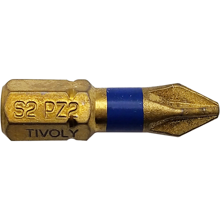 Embout de vissage -Torsion diamant IMPACT -Pour vis Pozidriv N°: N2 / L: 25 TIVOLY - 11523220200