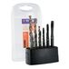 12 pièces - 6 tarauds HSS Multi-applications GUN ISO529 M3 à M10 + 6 forets TBX HSSE5% cobalt revêtus Blade TECHNIC TIVOLY - 11900170023