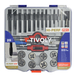 29 pièces - 12 tarauds HSS STEAM GUN DIN352 + 12 filières HSS Ø 25.4 M3 à M12 + 2 tournes à gauche + 1 porte-filière + accessoires TIVOLY - 11900870017