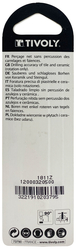 Foret carrelages -Plaquette carbure affûtée -Queue cylindrique / L: 85 Ø: 5 TIVOLY - 12000320500