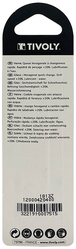 Foret verres 4 taillants -Revêtu TiN -Queue hexagonale (Blister) / L: 65 Ø: 4 TIVOLY - 12000420400