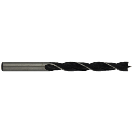 Foret bois 3 pointes -Queue cylindrique (Etui plastique) / L: 92 Ø: 6 TIVOLY - 50800340600
