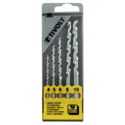 5 forets béton Ø 4 à 10mm TIVOLY - 50900170018
