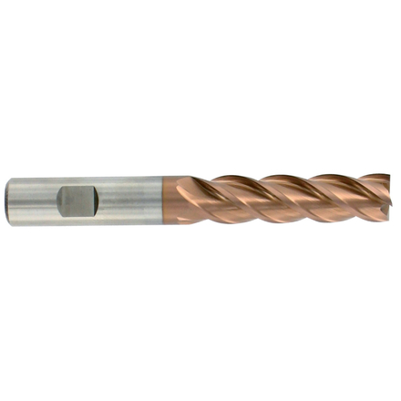 Fraise de finition HSS-E8 -Revêtue HIGHCUT -DIN844BL -Z4-6 -Hél.40° -Longue / Ø: 20 4 TIVOLY - 80362312000