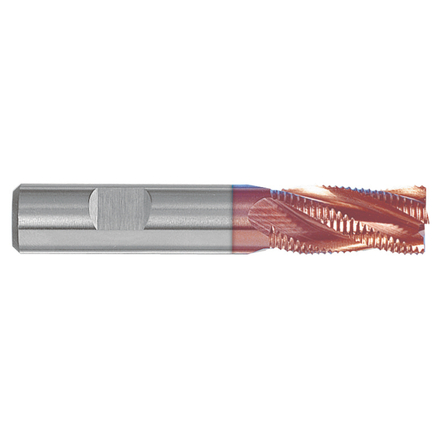 Fraise d’ébauche HSS-E8 -Revêtue HIGHCUT -DIN844BK -Z4-6 -Hél.30° -Normale / Ø: 8 4 TIVOLY - 80363510800