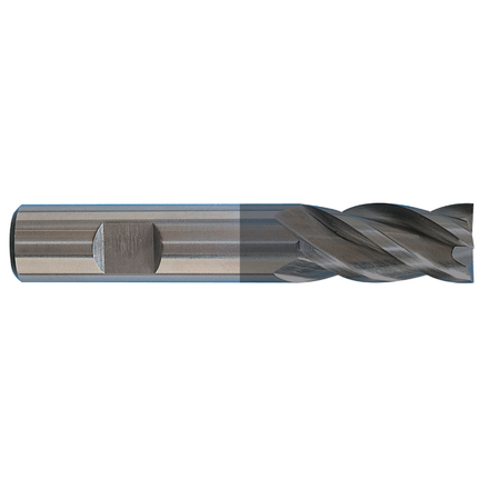 Fraise à rainurer HSSE8% cobalt Revêtue TiAlN DIN844BK Z4 Hél.30° Normale / Ø: 16 0 TIVOLY - 80371411600