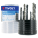 10 pièces - 5 tarauds HSSEE INOX HELICO DIN371/6 M4 à M10 + 5 forets CUTINOX HSSE5% cobalt TECHNIC TIVOLY - 81900170007