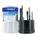 10 pièces - 5 tarauds HSSEE INOX GUN DIN371/6 M3 à M10 + 5 forets CUTINOX HSSE5% cobalt TECHNIC TIVOLY - 81900170008