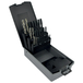 28 pièces -7 jeux de 3 tarauds HSS Multi-applications DIN352 M3 à M12 + 7 forets HSS Ø 2,5 à 10,2mm TECHNIC TIVOLY - 81900170019