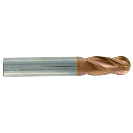 Fraise de finition hémisphérique carbure -Revêtue HARDCUT -TivolyNorm -Z4 -h9 -Hél. 30° / Ø: 10 0 TIVOLY - 82361911000