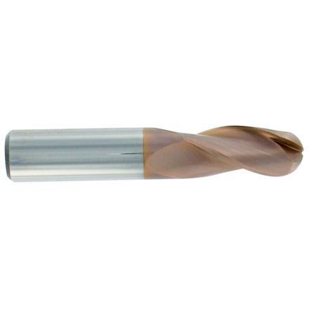 Fraise à rainurer hémisphérique carbure -Revêtue HARDCUT -Z3 -e8 -Hél. 30° / Ø: 1.5 0 TIVOLY - 82362610150