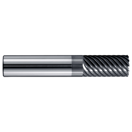 Fraise de finition carbure -Revêtue ULTRACUT -DIN 6527L -Z8-12 -h9 -Hél. 55° -Chanfrein / Ø: 8 10 TIVOLY - 82363610800