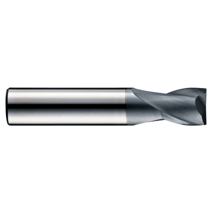 Fraise à rainurer carbure -Revêtue ALCRONA -DIN6527K -Z2 -e8 -Hél. 30° -Chanfrein / Ø: 1.5 0 TIVOLY - 82364610150