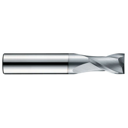 Fraise à rainurer carbure -Revêtue ALCRONA -DIN6527L -Z2 -e8 -Hél. 30° -Chanfrein -Longue / Ø: 16 0 TIVOLY - 82365211600
