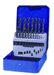 19 forets métaux HSS laminés Ø 1 à 10mm par 1/2 TIVOLY - 90200170002