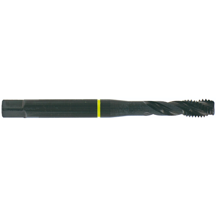 Taraud machine Multi-applications HSS-E5 -Traitement STEAM -M MF -DIN 371 -Forme C -6H -Queue renforcée -Conicité arrière / Ø: 3 X 0.5 TIVOLY - 960205100300050