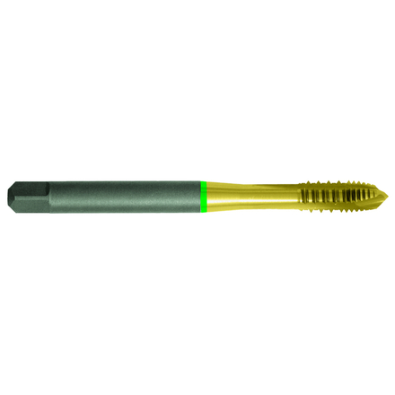 Taraud machine Flashcut HSSE-PM -Revêtu TiN -UNC UNF -DIN 371/376 -Forme B -2B -Denture alternée -Conicité arrière / Ø: 1/4