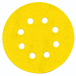 Disque AUTO-AGRIPPANT -Ø125mm -Perforation 8 trous -Pour ponceuse excentrique / Dim Ø125 / Gr : 80 TIVOLY - XT10112011211