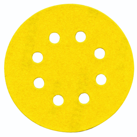 Disque AUTO-AGRIPPANT -Ø125mm -Perforation 8 trous -Pour ponceuse excentrique / Dim Ø125 / Gr : 120 TIVOLY - XT10112011212