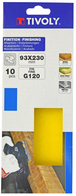 Patin NON-PERFORÉ -93x230mm -Pour ponceuse vibrante / Dim 93x230 / Gr : 80 TIVOLY - XT10122012101