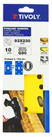 Patin PERFORÉ -93x230mm -Pour ponceuse vibrante / Dim 93x230 / Gr : 120 TIVOLY - XT10122012132