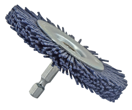 Brosse CIRCULAIRE -Fil nylon bleu -Ponçage du bois / Ø: 75 / TIVOLY - XT20222000783