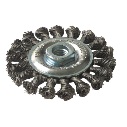 Brosse CIRCULAIRE -Fil acier torsadé -Décapage du métal / Ø: 95 / 0.5 TIVOLY - XT20252006005