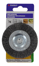 Brosse CIRCULAIRE -Pour perceuse -Fil acier ondulé -Décapage du bois / Ø: 100 / 0.25 TIVOLY - XT20252006055