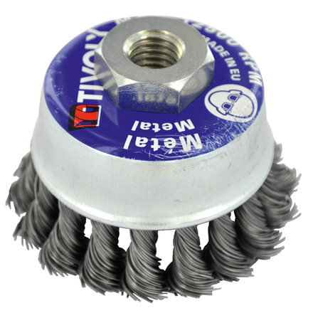 Brosse COUPE -Fil acier torsadé -Gros décapage du métal / Ø: 75 / 0.5 TIVOLY - XT202520133