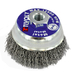 Brosse COUPE -Fil acier ondulé -Décapage du métal (Blister Box) / Ø: 80 / 0.35 TIVOLY - XT202520134