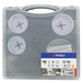 Mallette de 5 pièces - 4 scies cloches bi-métal HSS Ø 67 à 102mm + 1 arbre pilote TIVOLY - XT50527052900