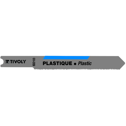 Lame de scie sauteuse -Pour plastique, plexiglas et époxy -Attache U / L: 75 / H: 50 / Droite TIVOLY - XT505326010