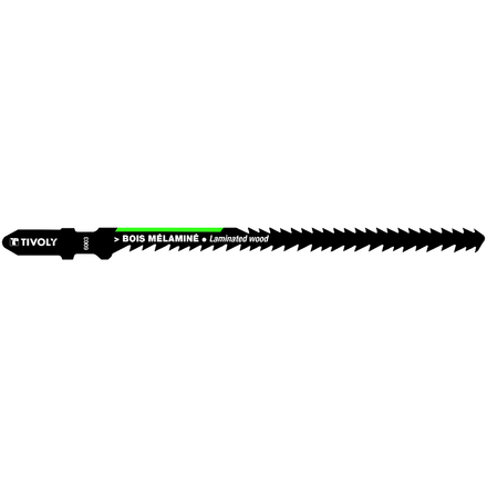 Lame de scie sauteuse -Double denture -Pour bois mélaminé -Attache T / L: 115 / H: 95 / Mixte TIVOLY - XT505526003