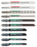10 lames de scie sauteuse pour le bois, mélaminés et métaux non ferreux -Attache T TIVOLY - XT505570002