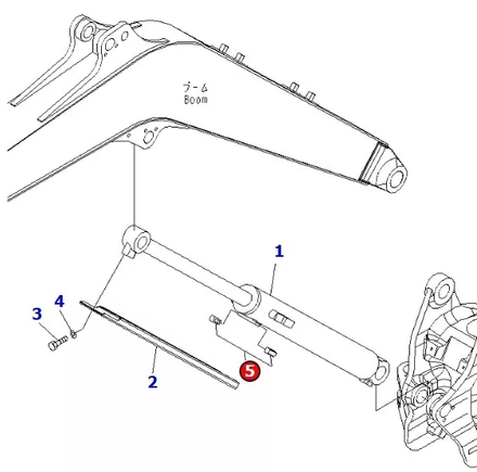 CALE TEFLON PROTECTION VERIN DE FLECHE KOMATSU - KOMATSU - 20M-62-73310