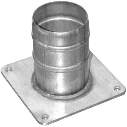 KIT RAC DROIT ROND/CANNELE GALVA DIAMETRE 80 - RENSON - 105170