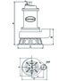POMPE DE RELEVAGE TRI FONTE ROUE VORTEX 2,2KW DN65 RENSON - 109450