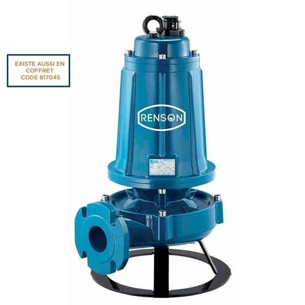 POMPE RELEVAGE TRI FONTE ROUE VORTEX 7,5KW DN50 AC SOCLE - RENSON - 111008
