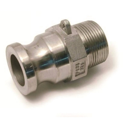 COUPLEUR MALE TYPE F ALU DIAMETRE 100MM RACCORD A CAMES - RENSON - 162105