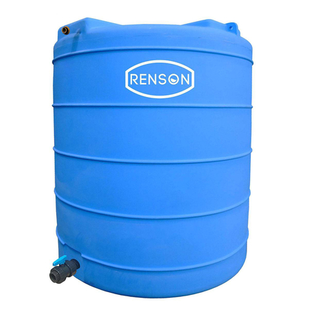 CUVE STOCKAGE VERTICALE BLEUE EN PE 10000L PRE EQUIPEE - RENSON - 817678